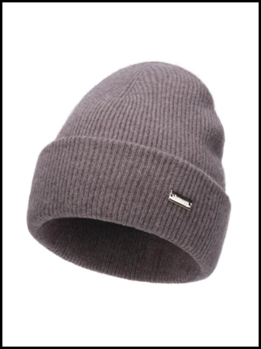 100% Merino Wool Knit Winter Beanie Double Layer Slouchy Skull Cap Unisex
